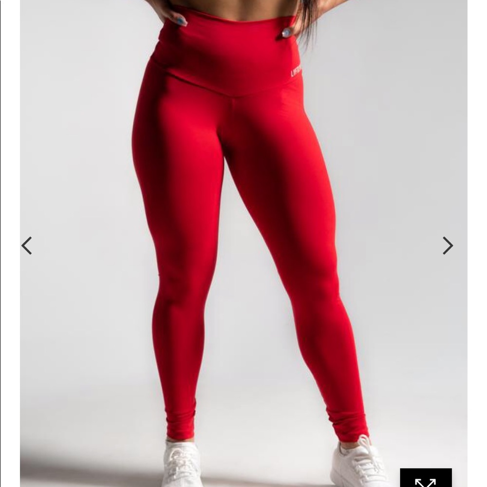 Lyft Lyfe Apparel Scarlett Red Leggings